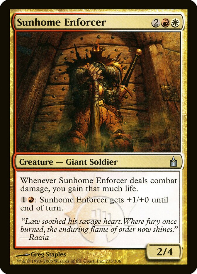Sunhome Enforcer — Ravnica: City of Guilds (RAV) #233