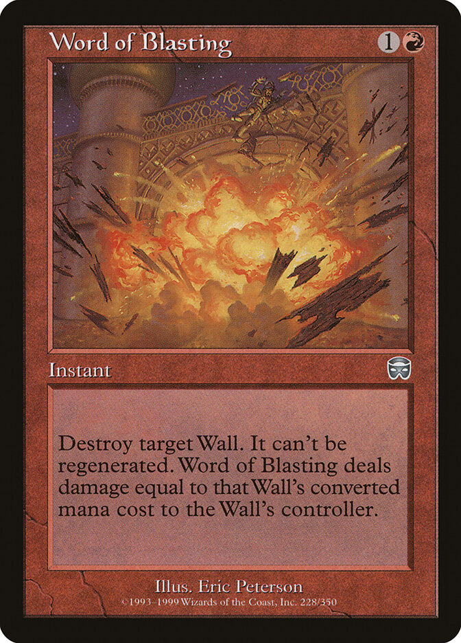 Word of Blasting — Mercadian Masques (MMQ) #228