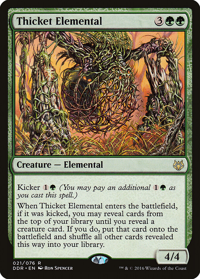 Thicket Elemental — Duel Decks: Nissa vs. Ob Nixilis (DDR) #21