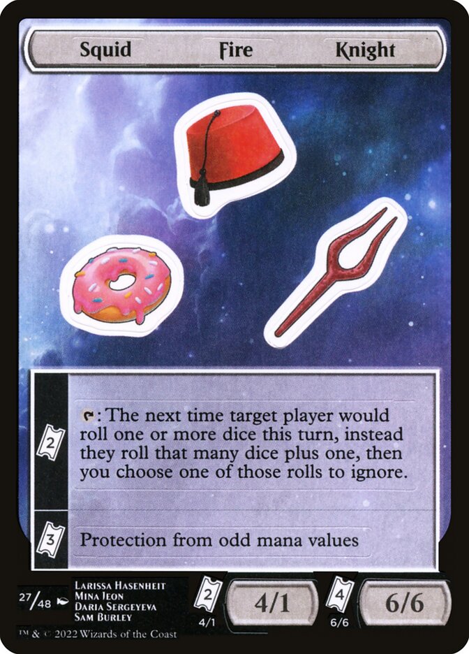 Squid Fire Knight — Unfinity Sticker Sheets (SUNF) #27