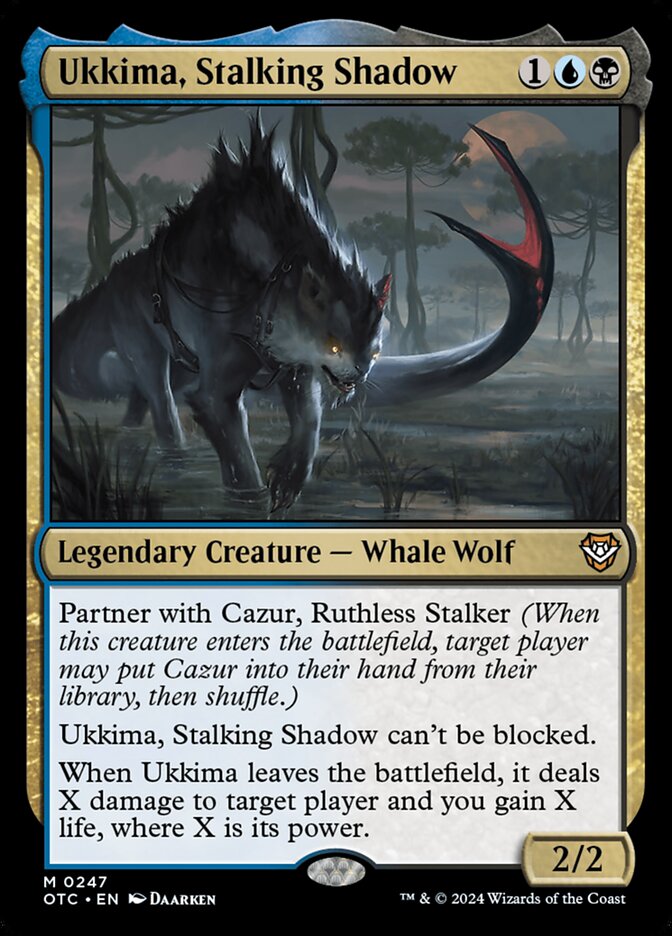Ukkima, Stalking Shadow — Outlaws of Thunder Junction Commander (OTC) #247