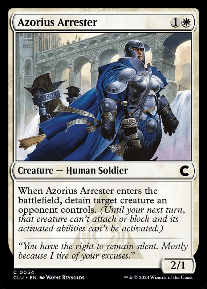 Azorius Arrester — Ravnica: Clue Edition (CLU) #54