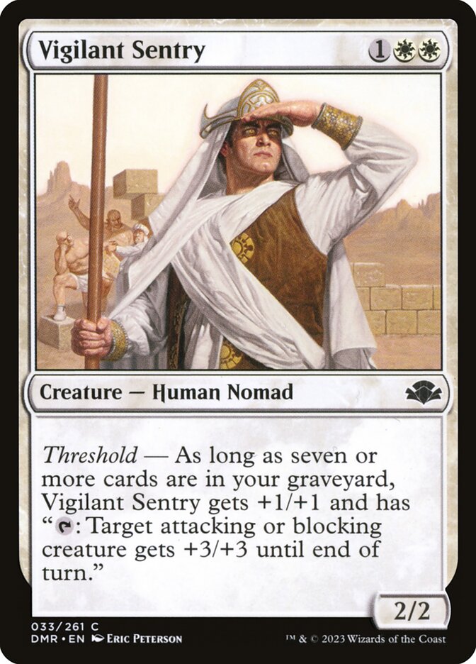 Vigilant Sentry — Dominaria Remastered (DMR) #33