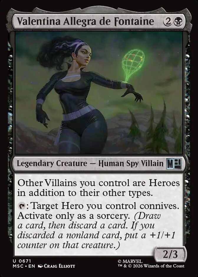 Valentina Allegra de Fontaine — Marvel Super Heroes Commander (MSC) #671