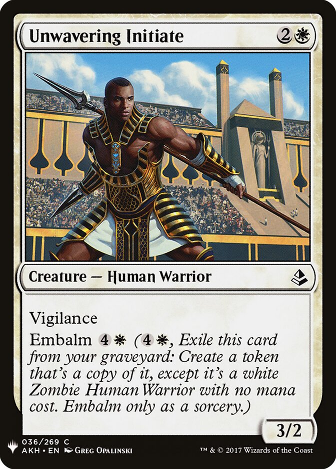Unwavering Initiate — The List (PLST) #AKH-36
