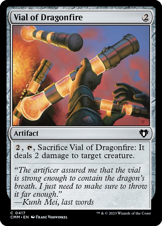 Vial of Dragonfire — Commander Masters (CMM) #417