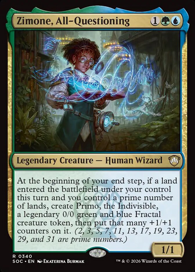 Zimone, All-Questioning — Secrets of Strixhaven Commander (SOC) #340