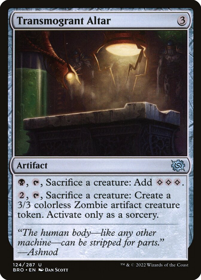 Transmogrant Altar — The Brothers' War (BRO) #124