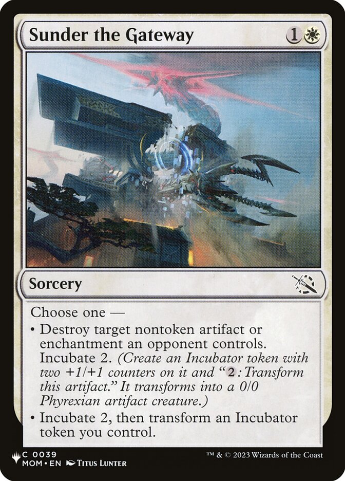 Sunder the Gateway — The List (PLST) #MOM-39
