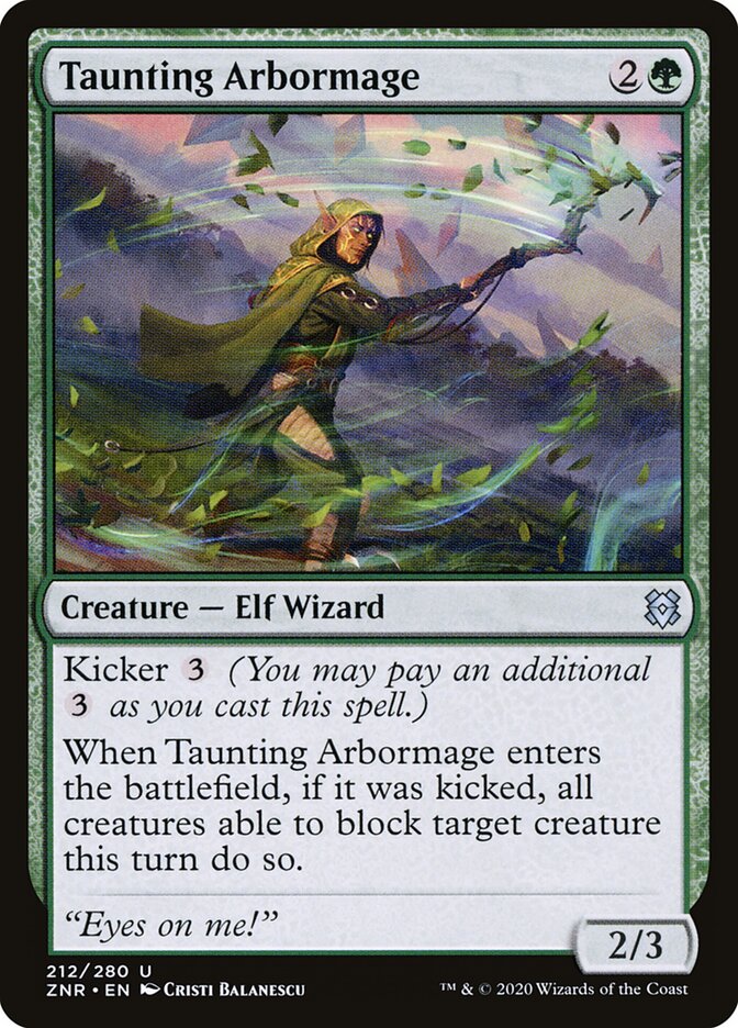 Taunting Arbormage — Zendikar Rising (ZNR) #212
