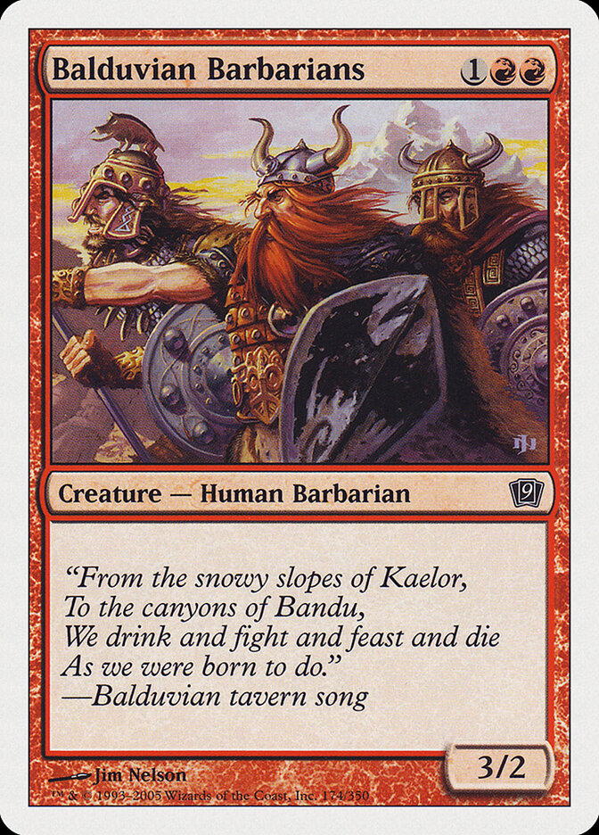 Balduvian Barbarians — Ninth Edition (9ED) #174