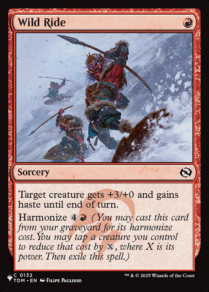 Wild Ride — The List (PLST) #TDM-132