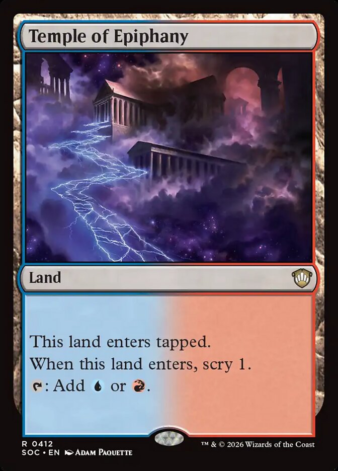 Temple of Epiphany — Secrets of Strixhaven Commander (SOC) #412