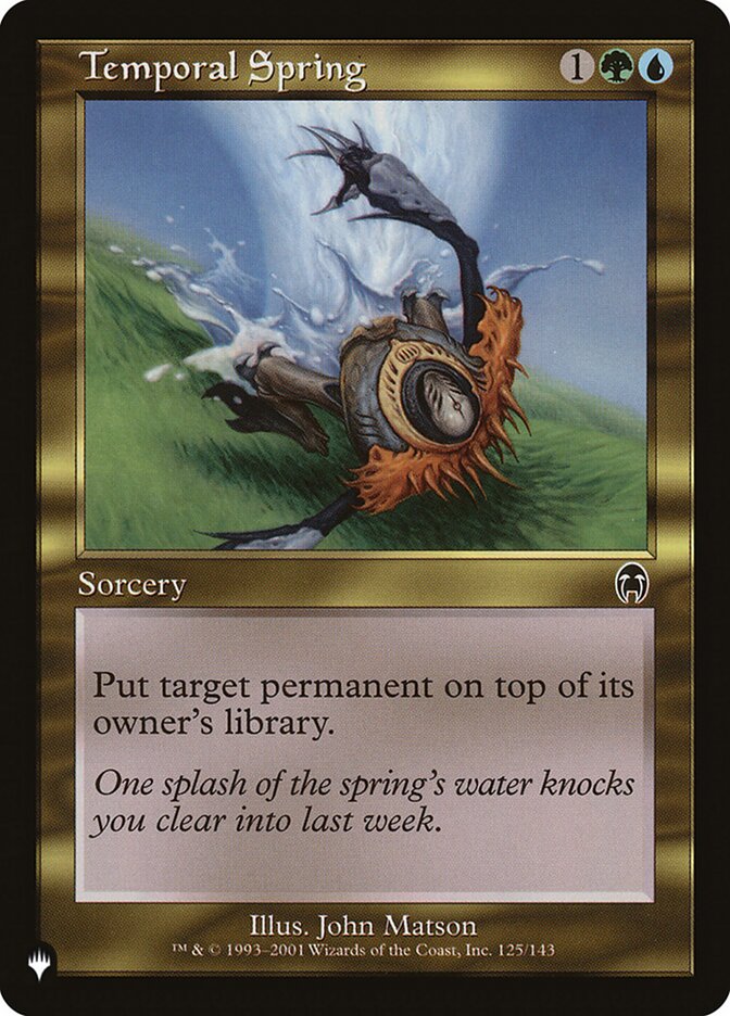 Temporal Spring — The List (PLST) #APC-125