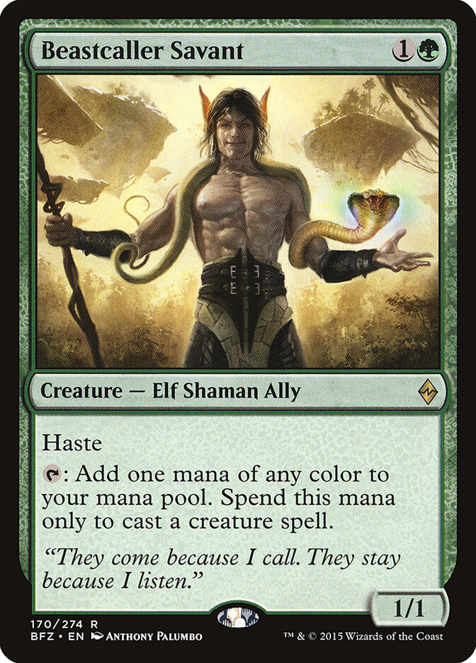 Beastcaller Savant — Battle for Zendikar (BFZ) #170