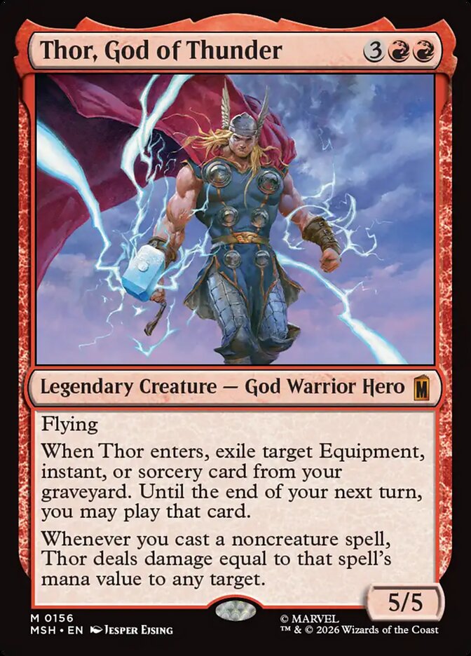 Thor, God of Thunder — Marvel Super Heroes (MSH) #156
