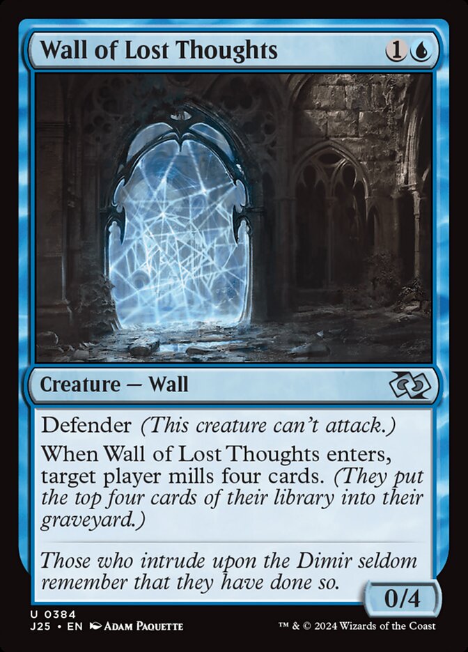 Wall of Lost Thoughts — Foundations Jumpstart (J25) #384
