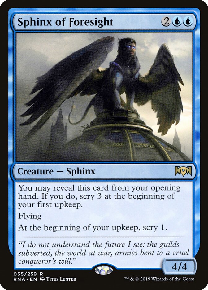 Sphinx of Foresight — Ravnica Allegiance (RNA) #55