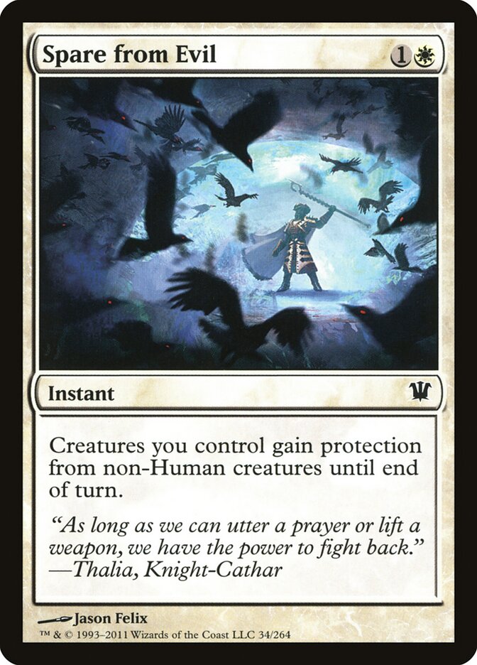 Spare from Evil — Innistrad (ISD) #34