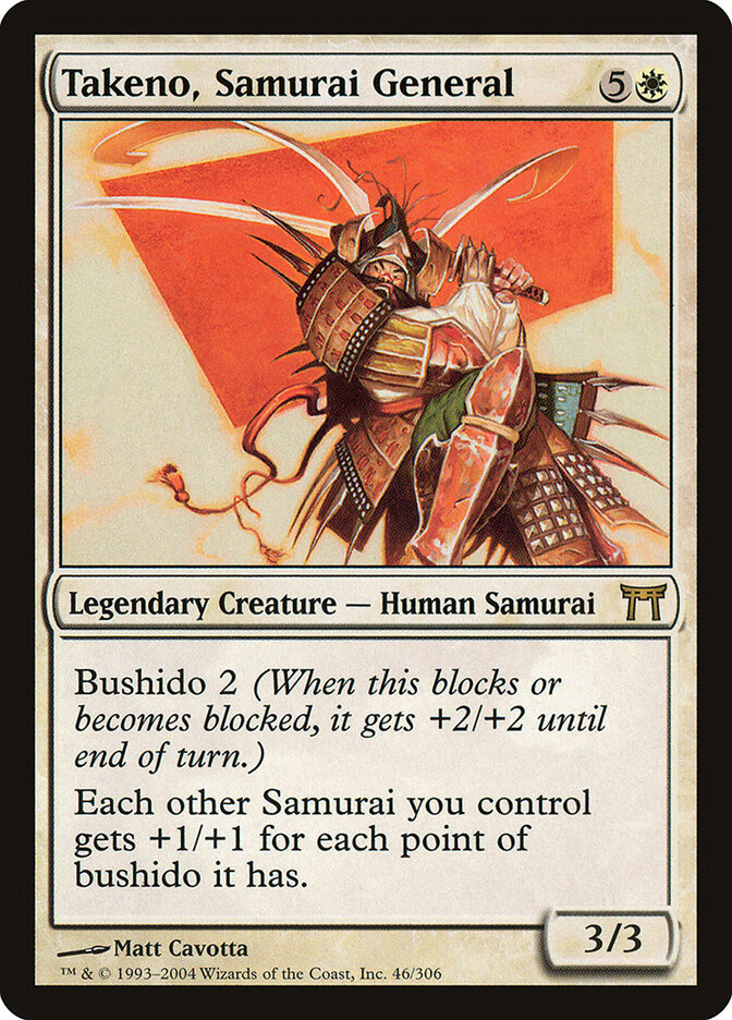 Takeno, Samurai General — Champions of Kamigawa (CHK) #46