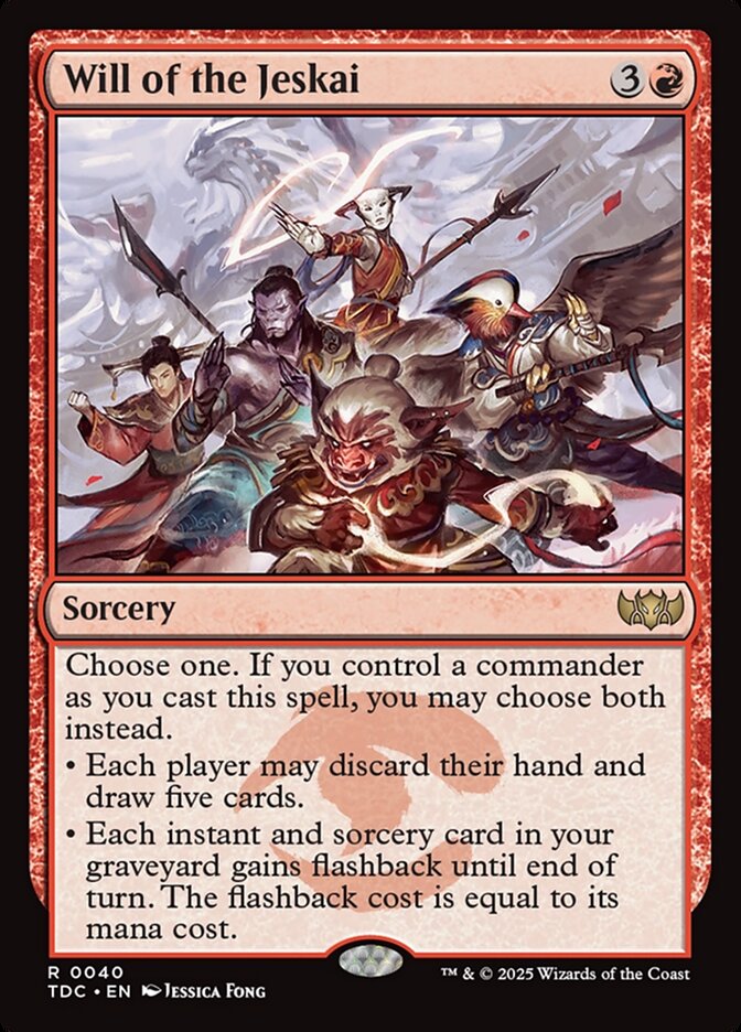Will of the Jeskai — Tarkir: Dragonstorm Commander (TDC) #40