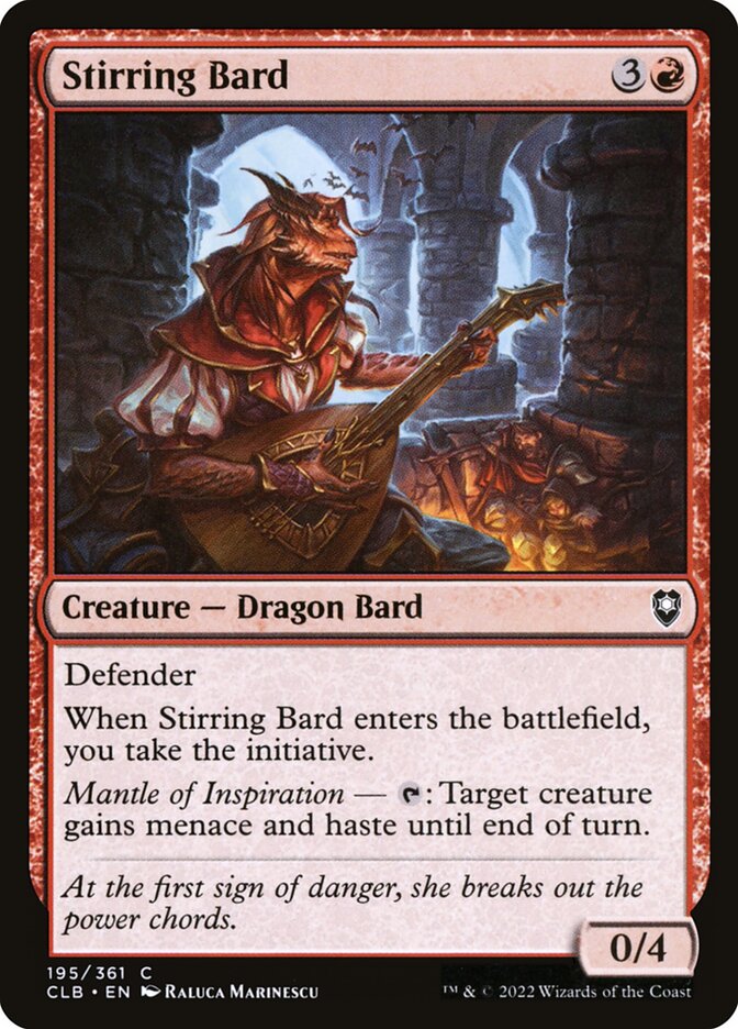 Stirring Bard — Commander Legends: Battle for Baldur's Gate (CLB) #195