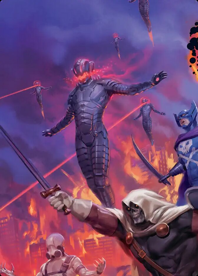 Ultron, Machine Overlord // Ultron, Machine Overlord — Marvel Super Heroes Art Series (AMSH) #7b