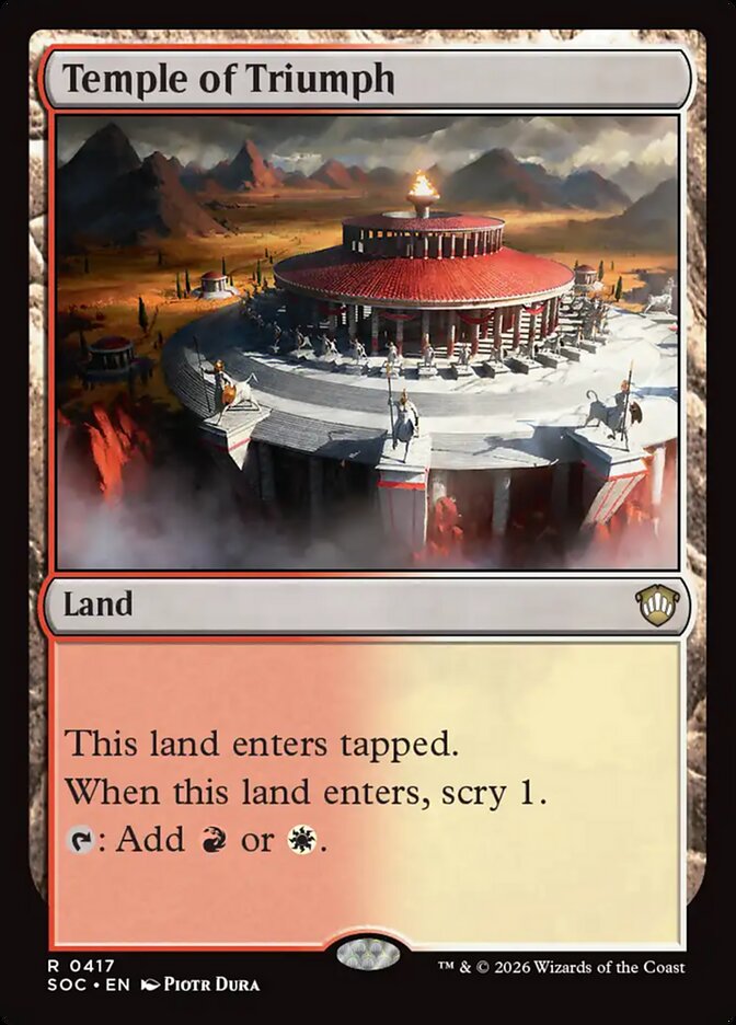 Temple of Triumph — Secrets of Strixhaven Commander (SOC) #417