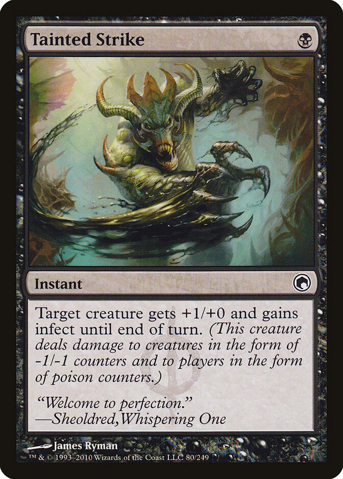 Tainted Strike — Scars of Mirrodin (SOM) #80