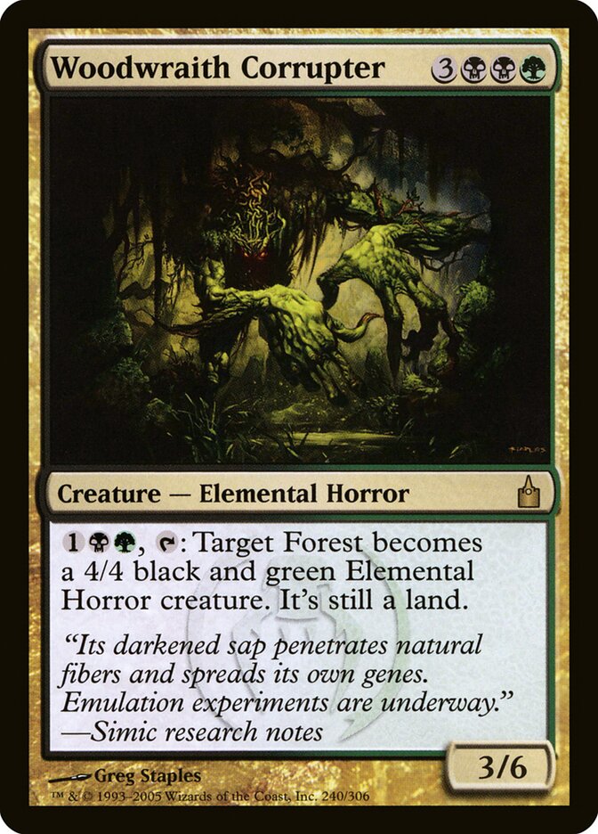 Woodwraith Corrupter — Ravnica: City of Guilds (RAV) #240