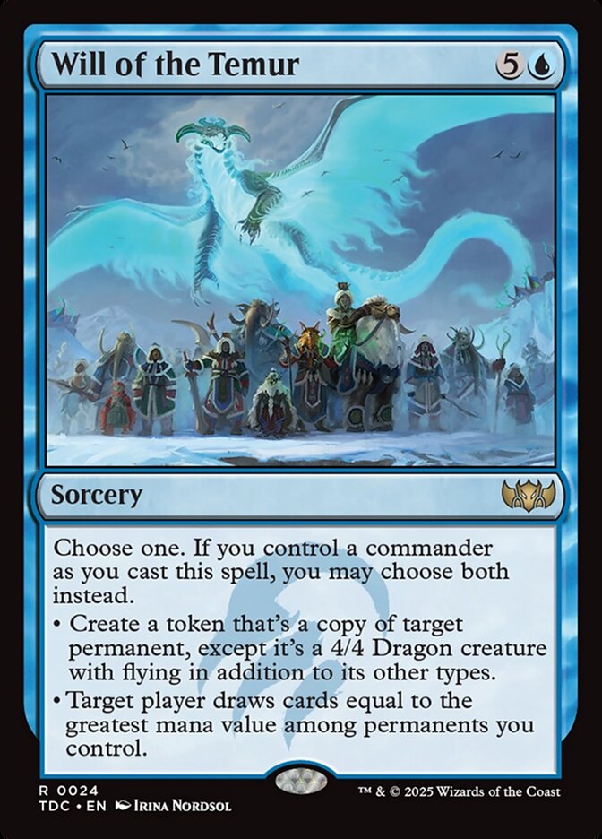 Will of the Temur — Tarkir: Dragonstorm Commander (TDC) #24