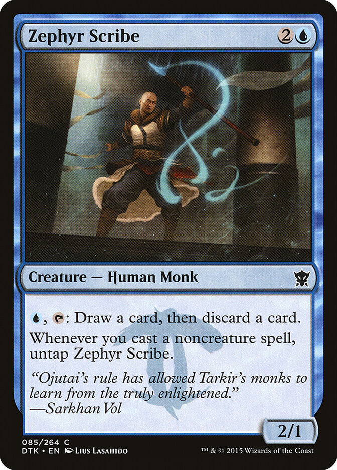 Zephyr Scribe — Dragons of Tarkir (DTK) #85