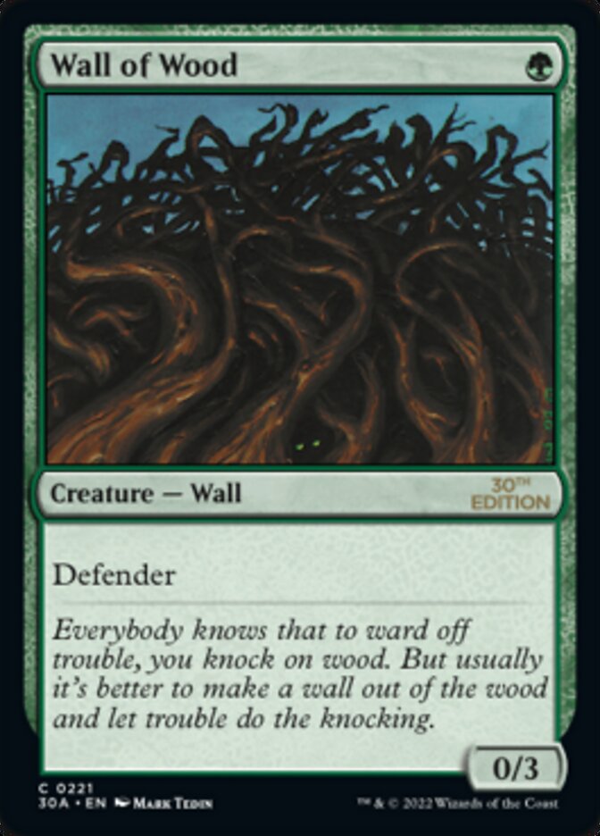 Wall of Wood — 30th Anniversary Edition (30A) #221