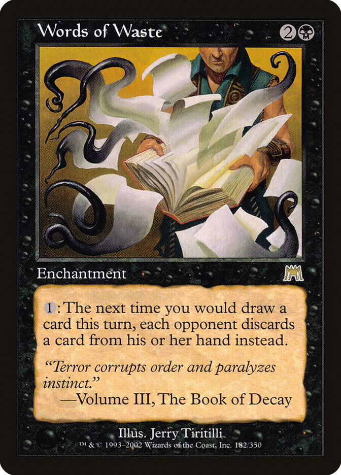 Words of Waste — Onslaught (ONS) #182