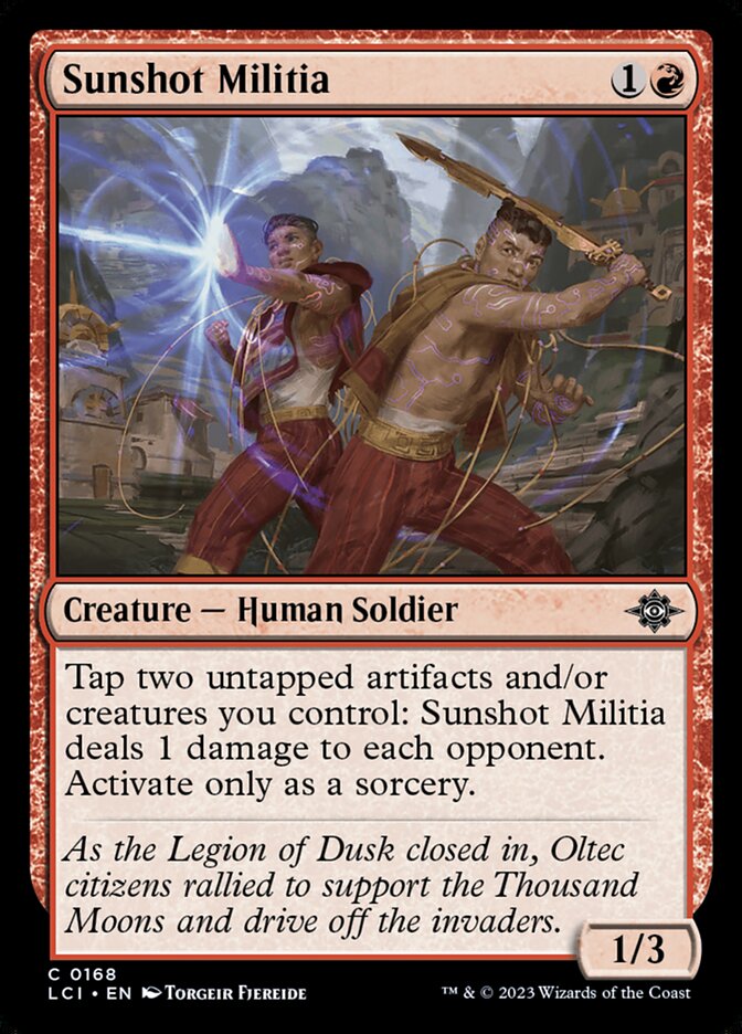 Sunshot Militia — The Lost Caverns of Ixalan (LCI) #168