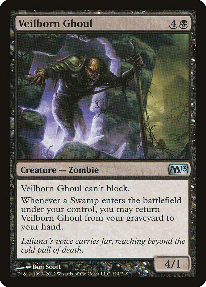 Veilborn Ghoul — Magic 2013 (M13) #114