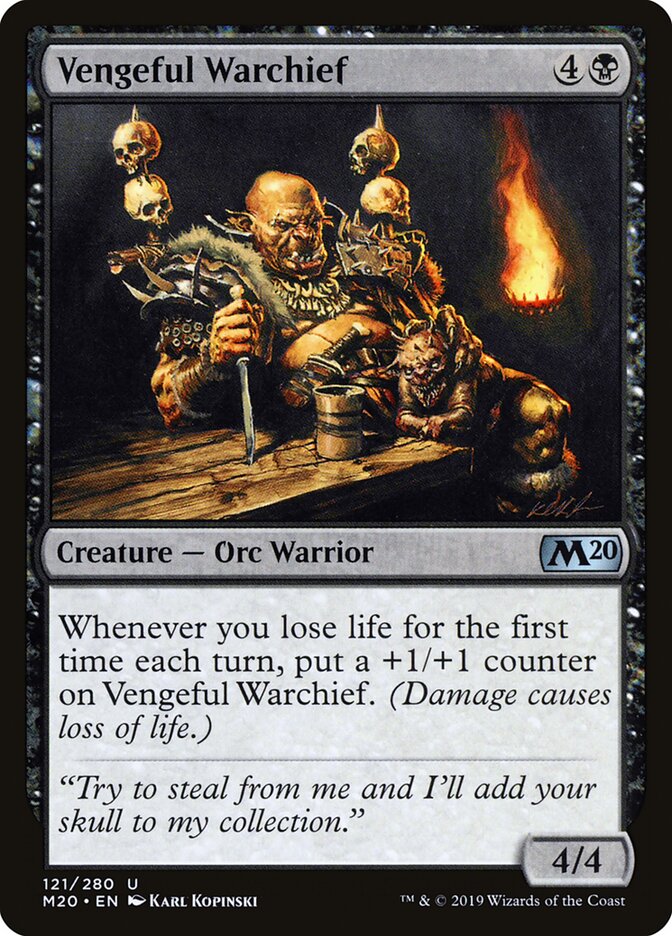 Vengeful Warchief — Core Set 2020 (M20) #121