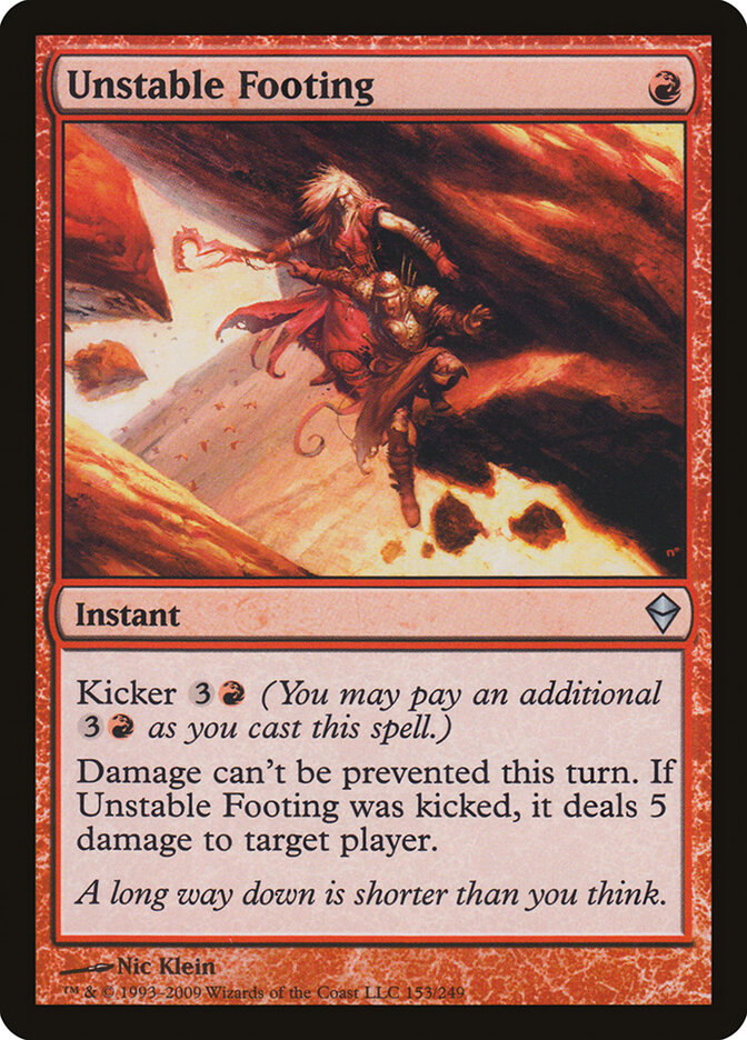 Unstable Footing — Zendikar (ZEN) #153