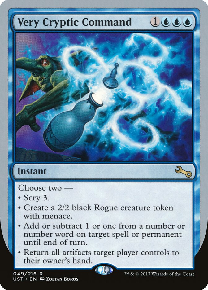 Very Cryptic Command — Unstable (UST) #49f