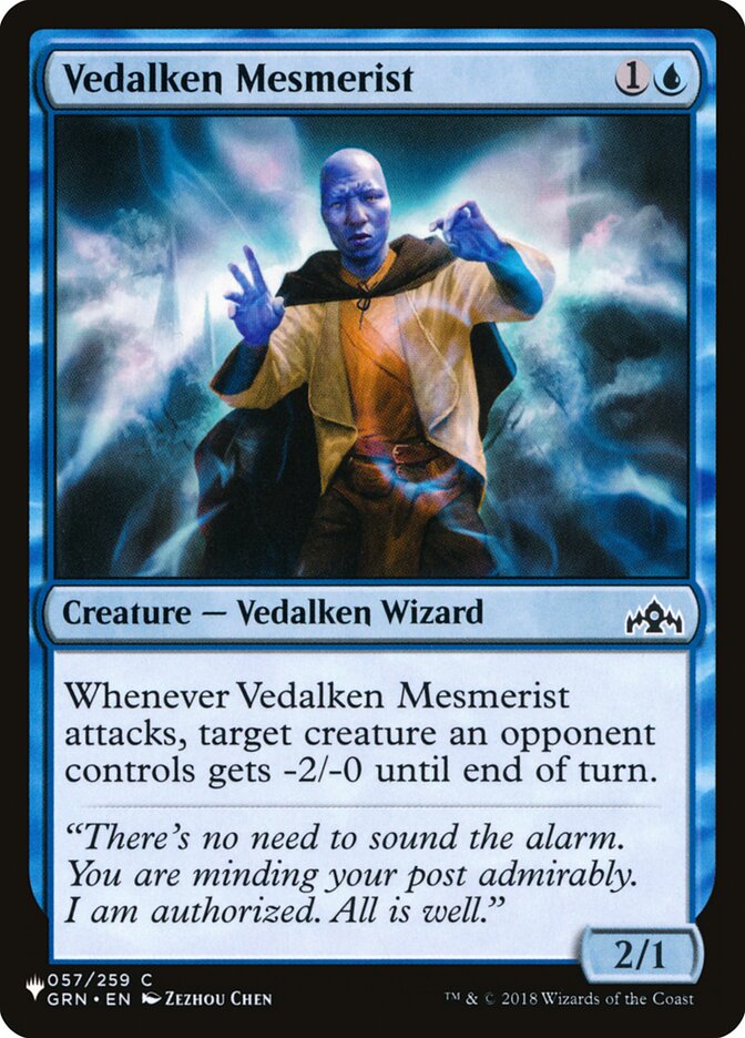Vedalken Mesmerist — The List (PLST) #GRN-57