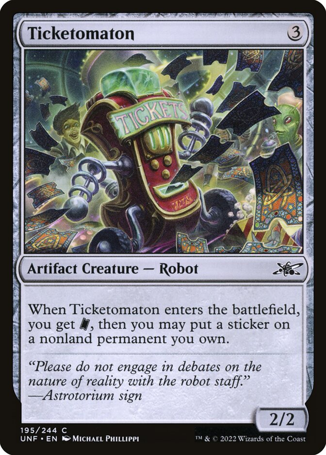 Ticketomaton — Unfinity (UNF) #195