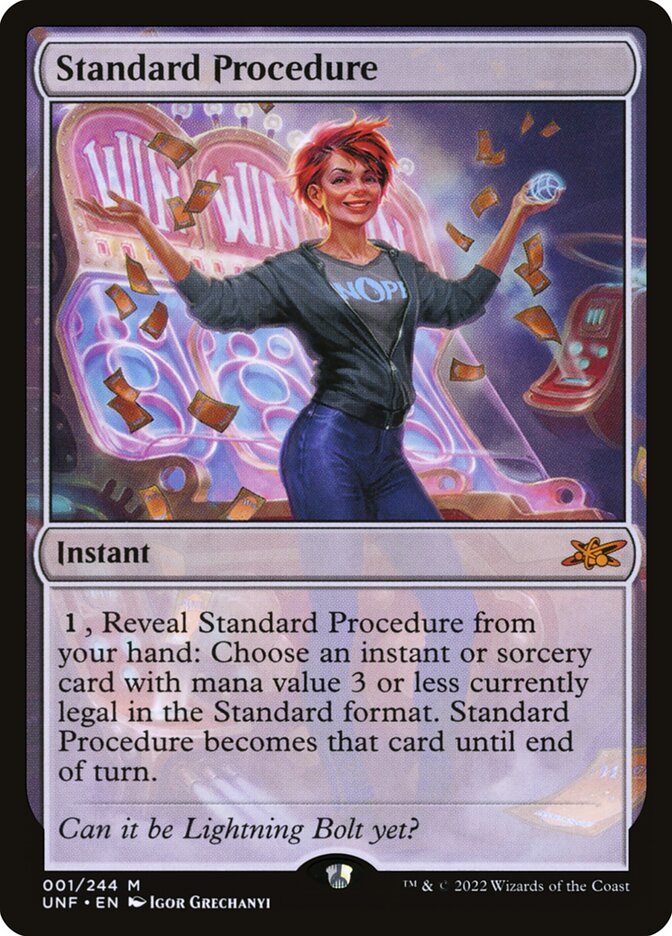 Standard Procedure — Unfinity (UNF) #1