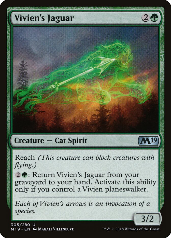 Vivien's Jaguar — Core Set 2019 (M19) #305