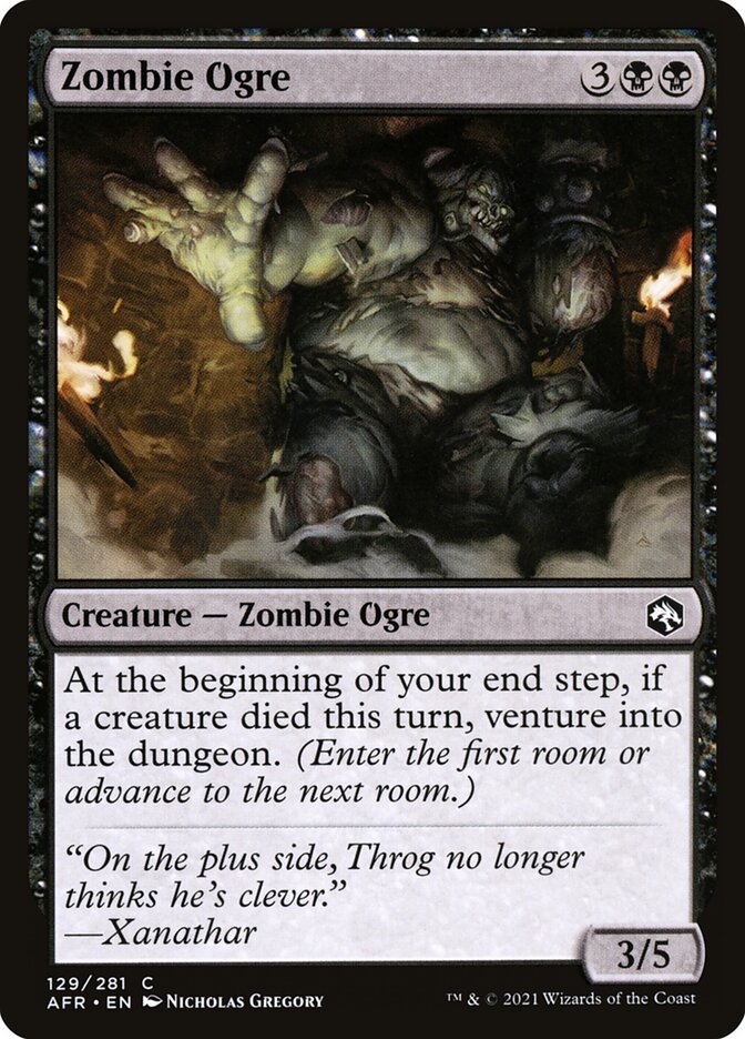 Zombie Ogre — Adventures in the Forgotten Realms (AFR) #129