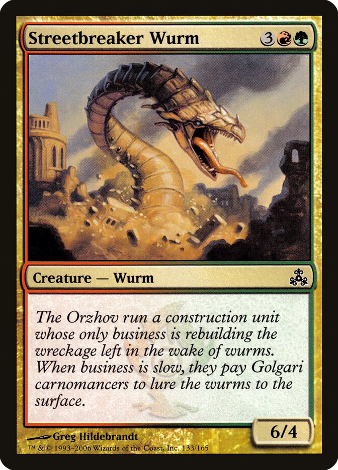 Streetbreaker Wurm — Guildpact (GPT) #133