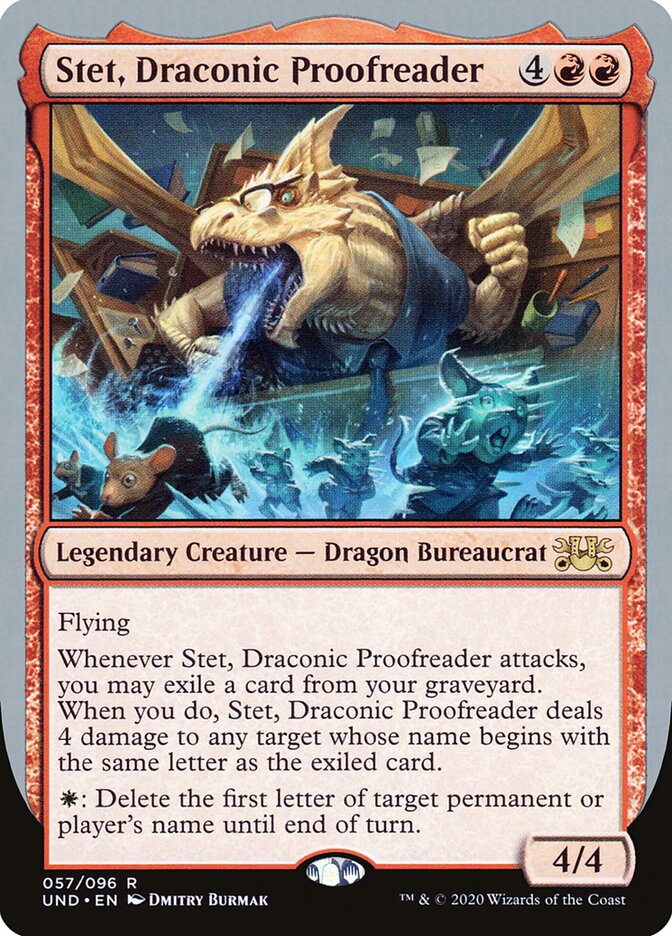 Stet, Draconic Proofreader — Unsanctioned (UND) #57
