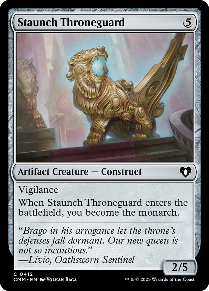Staunch Throneguard — Commander Masters (CMM) #412