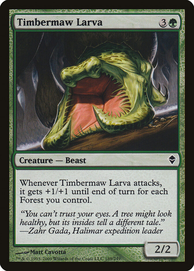 Timbermaw Larva — Zendikar (ZEN) #189