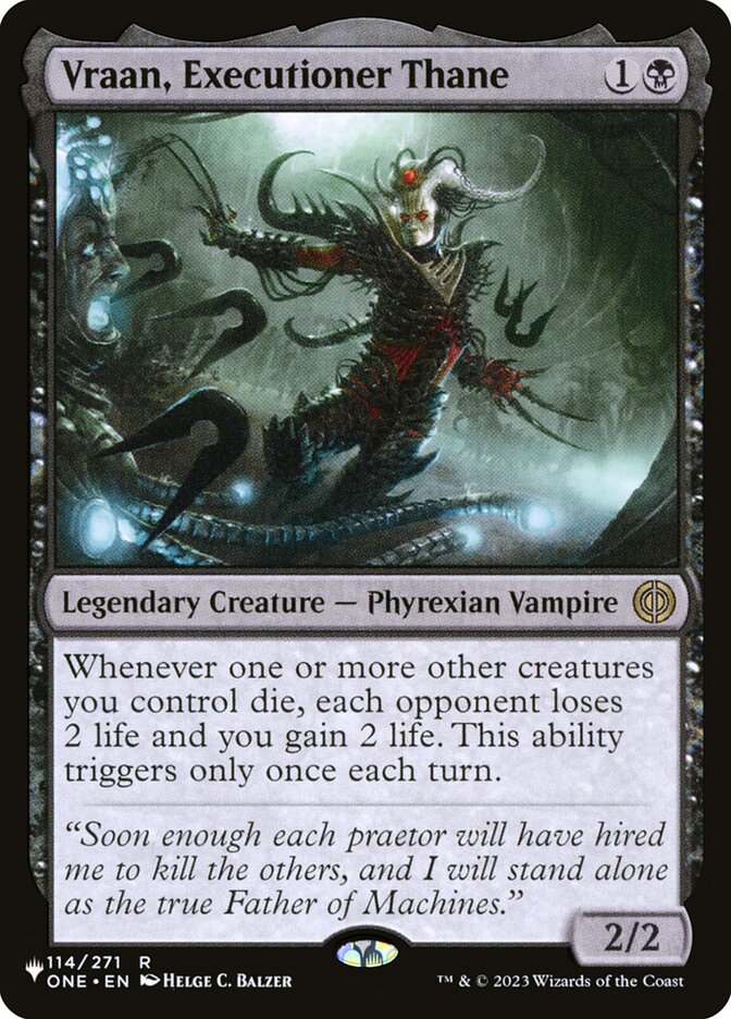Vraan, Executioner Thane — The List (PLST) #ONE-114