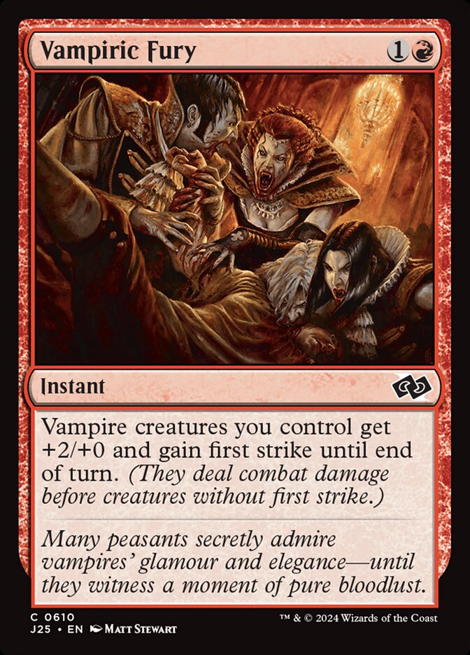 Vampiric Fury — Foundations Jumpstart (J25) #610